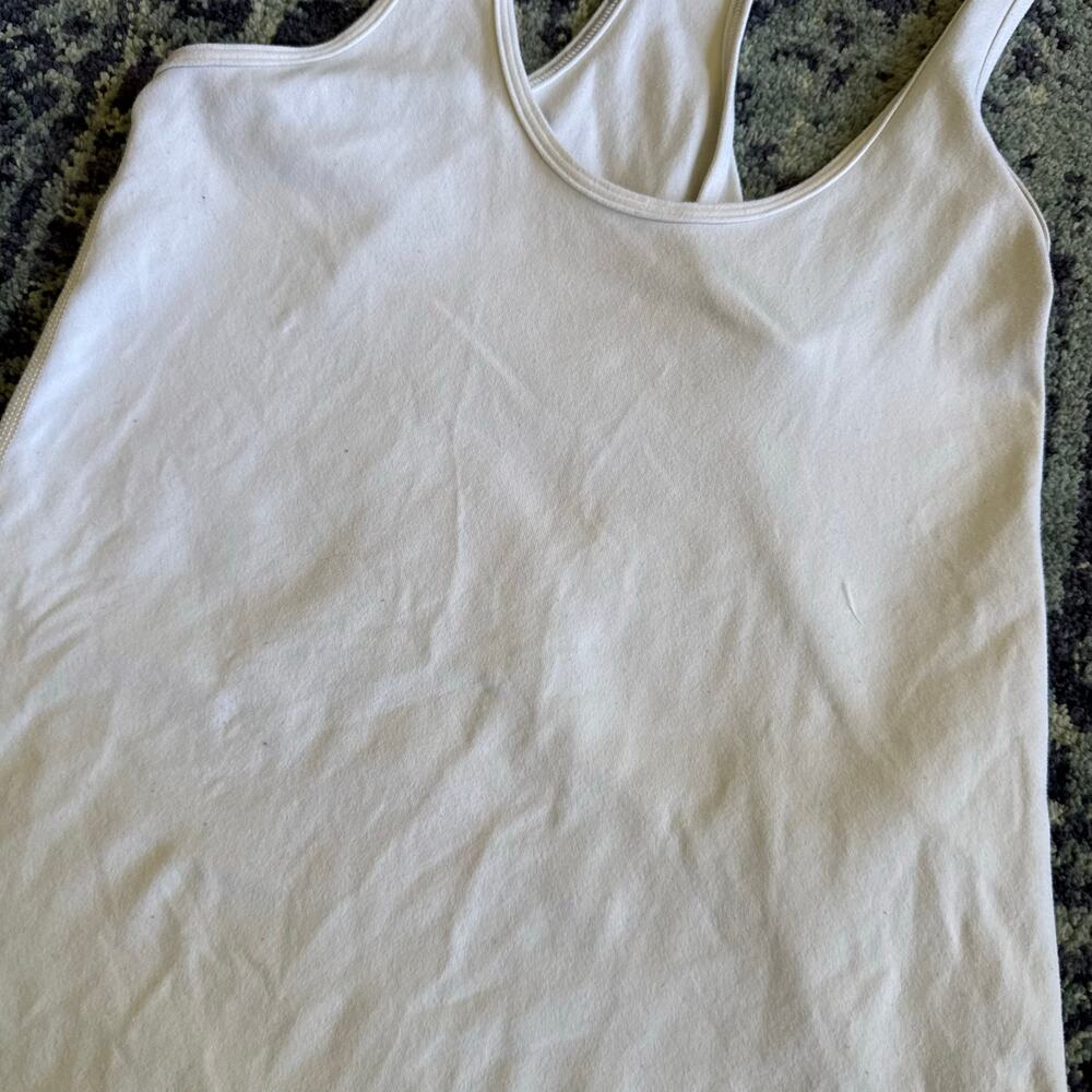 Women’s Lululemon Cool Racerback Tank Top Nulu in White Activewear Workout- Sz 4 - Picture 3 of 9